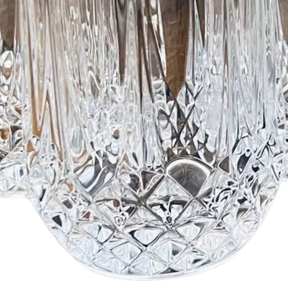 VTG 80s Longchamp Cristal D’Arques 12oz Crystal Highball Water Glasses Set of 4 - Picture 3 of 12